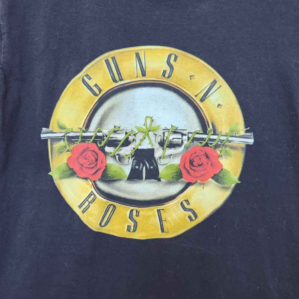 GUNS N' ROSES GRAPHIC BLACK SHORT SLEEVE CREW NECK ADULT TEE SHIRT S
